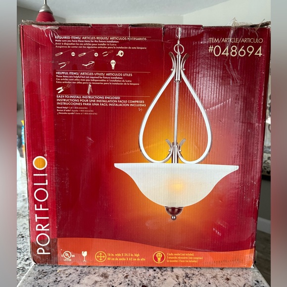 Large Inverted Pendant Light - Picture 1 of 3
